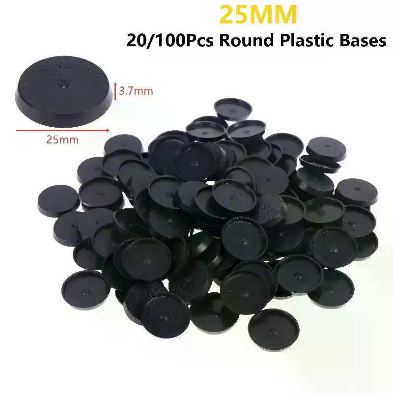 20/100Pcs 25mm Round Wargame M - Model Figure Base ulasan dan harga