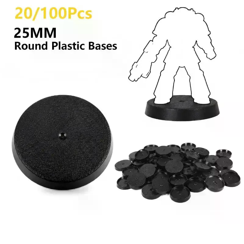 20/100Pcs 25mm Round Wargame M - Model Figure Base ulasan dan harga