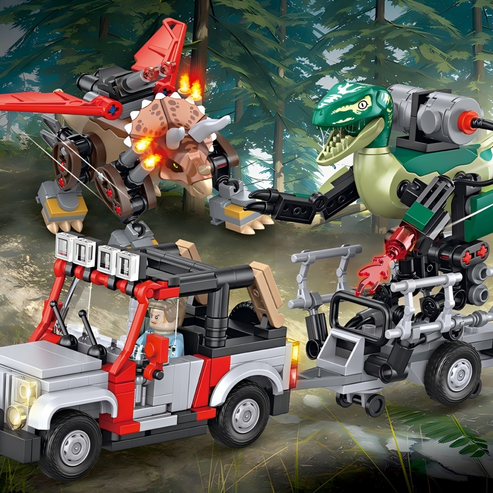 490PCS MOC Jurassic Dinosaur W - Model Kit Jurassic Park ulasan dan harga