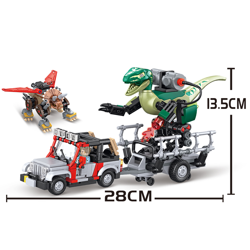 490PCS MOC Jurassic Dinosaur W - Model Kit Jurassic Park ulasan dan harga