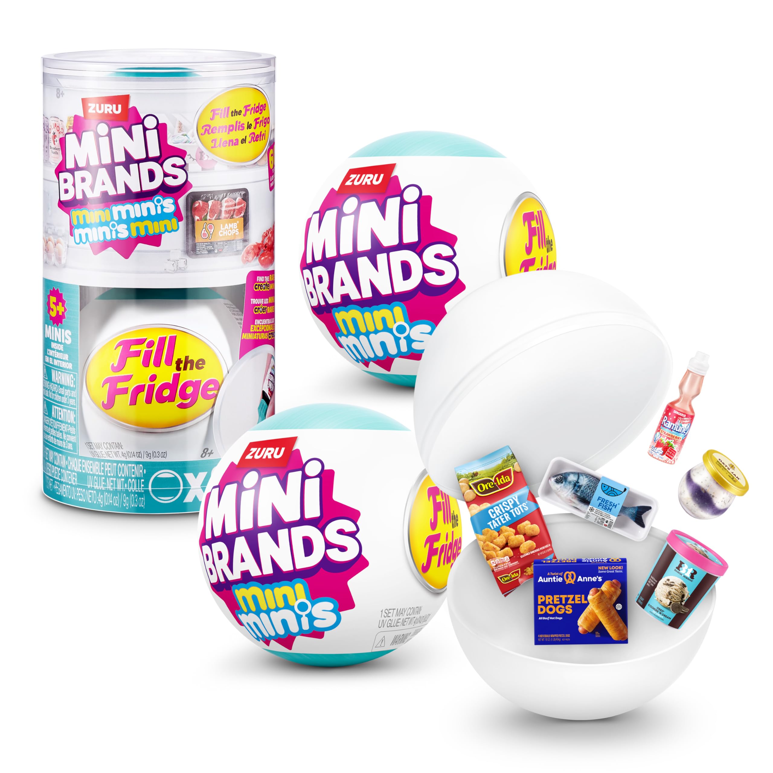 Mini Brands Fridge Mystery Bal - Model Kitchen Set Pvc ulasan dan harga
