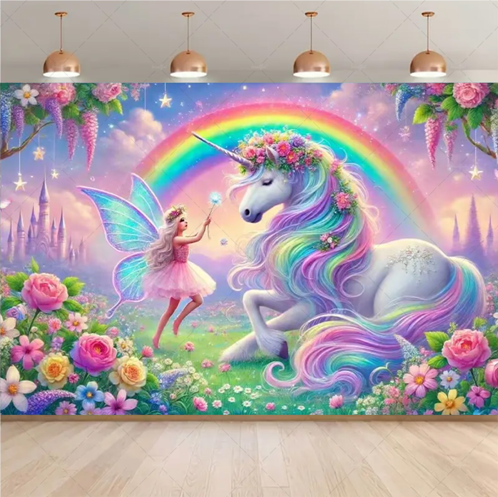 Pink 3D Magical Unicorn and Fa - Model Kit Horse ulasan dan harga