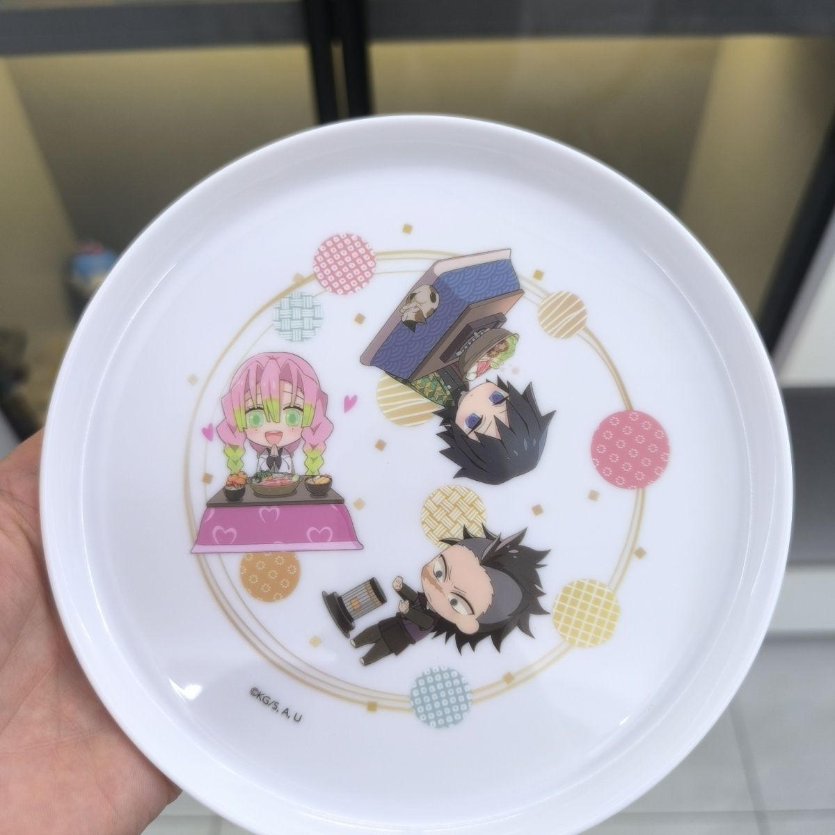 Demon Slayer Resin Round Plate - Model Kitchen Set Pvc ulasan dan harga