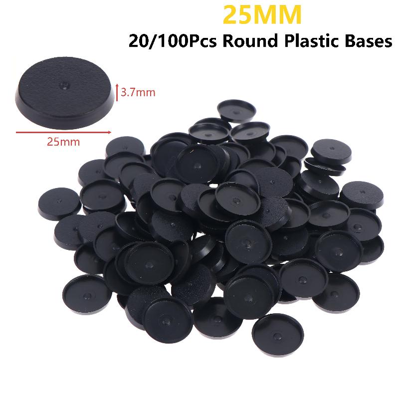 20/100Pcs 25mm Round Wargame M - Model Figure Base ulasan dan harga