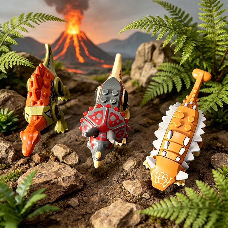 Mini Jurassic Dinosaurs World  - Model Kit Jurassic Park ulasan dan harga