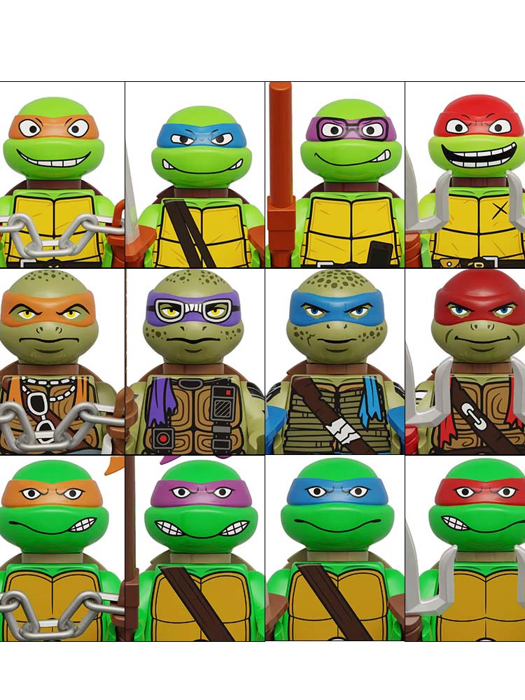 4PCS 8PCS Turtle Movie Ninja M - Model Kit Ninja ulasan dan harga