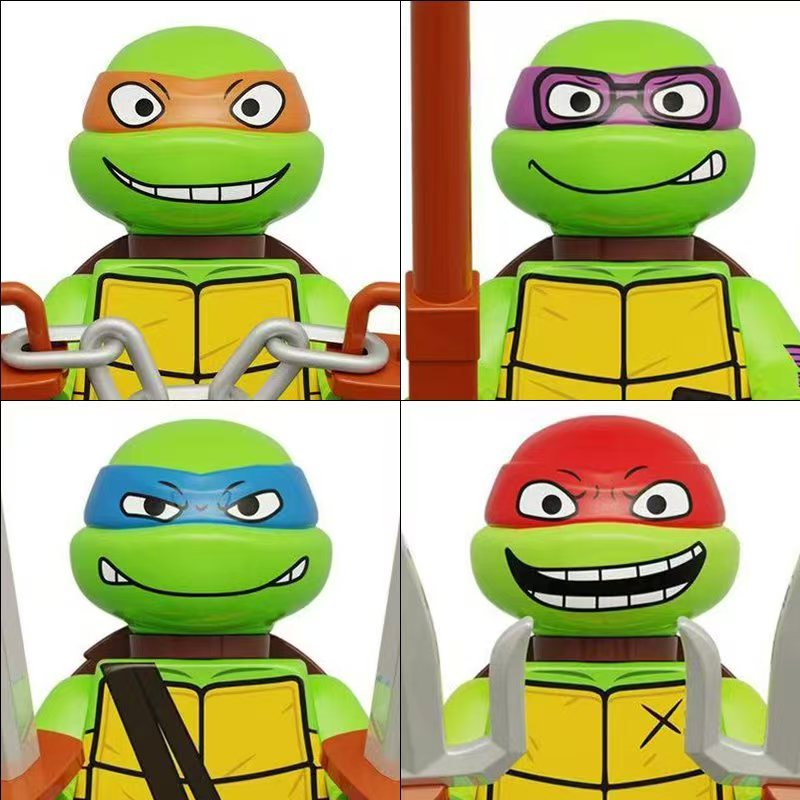 4PCS 8PCS Turtle Movie Ninja M - Model Kit Ninja ulasan dan harga