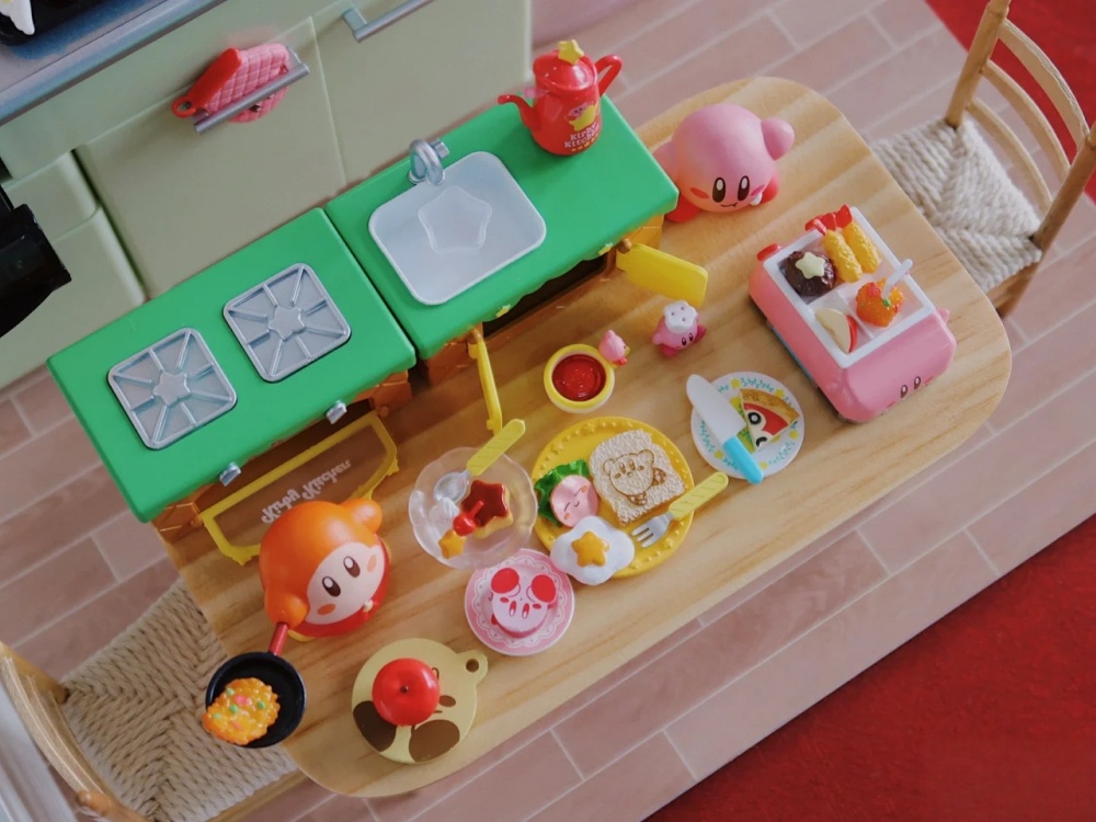 RE-MENT Kirby Kitchen Miniatur - Model Kitchen Set Pvc ulasan dan harga