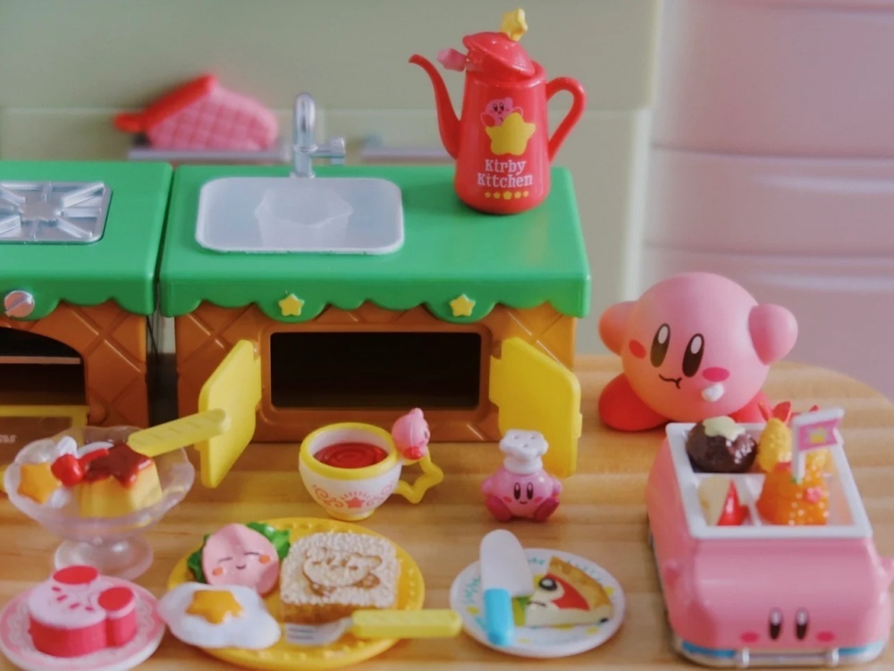 RE-MENT Kirby Kitchen Miniatur - Model Kitchen Set Pvc ulasan dan harga