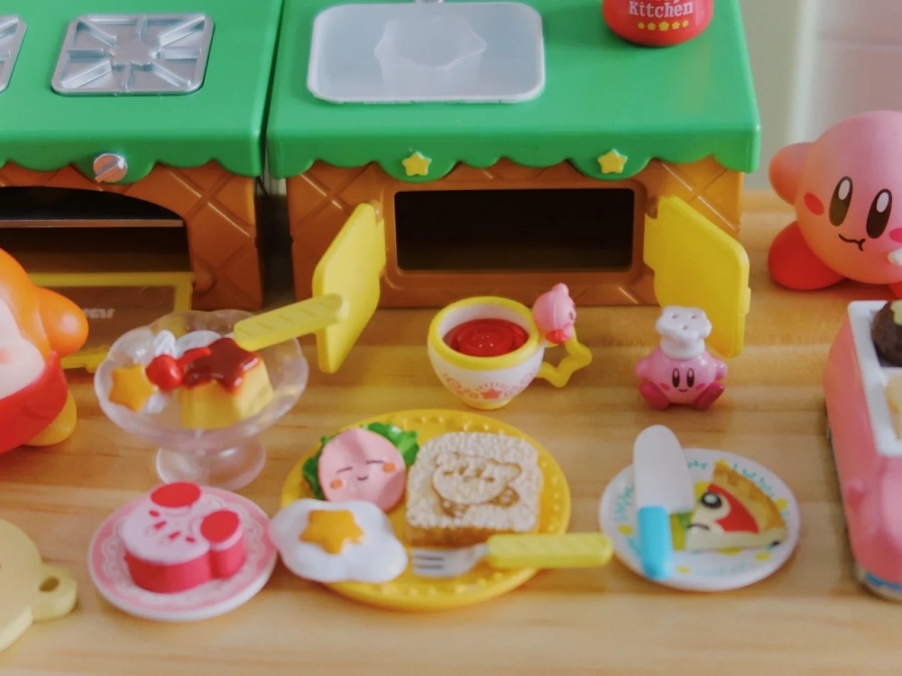 RE-MENT Kirby Kitchen Miniatur - Model Kitchen Set Pvc ulasan dan harga