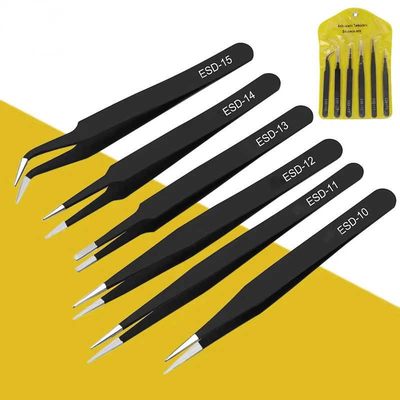6pcs anti-static stainless ste - Model Kit Nippers ulasan dan harga