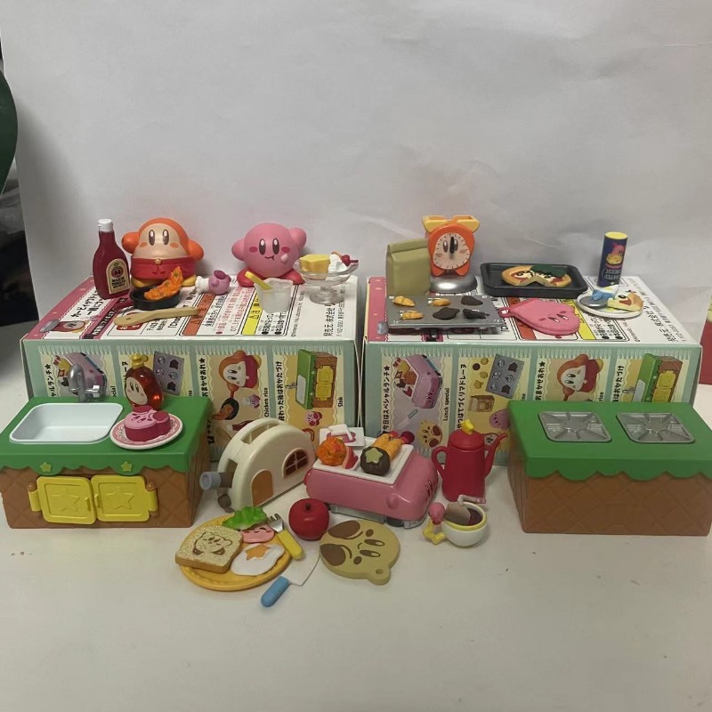 Boxed 8Pcs/set Anime Kirby Kit - Model Kitchen Set Pvc ulasan dan harga
