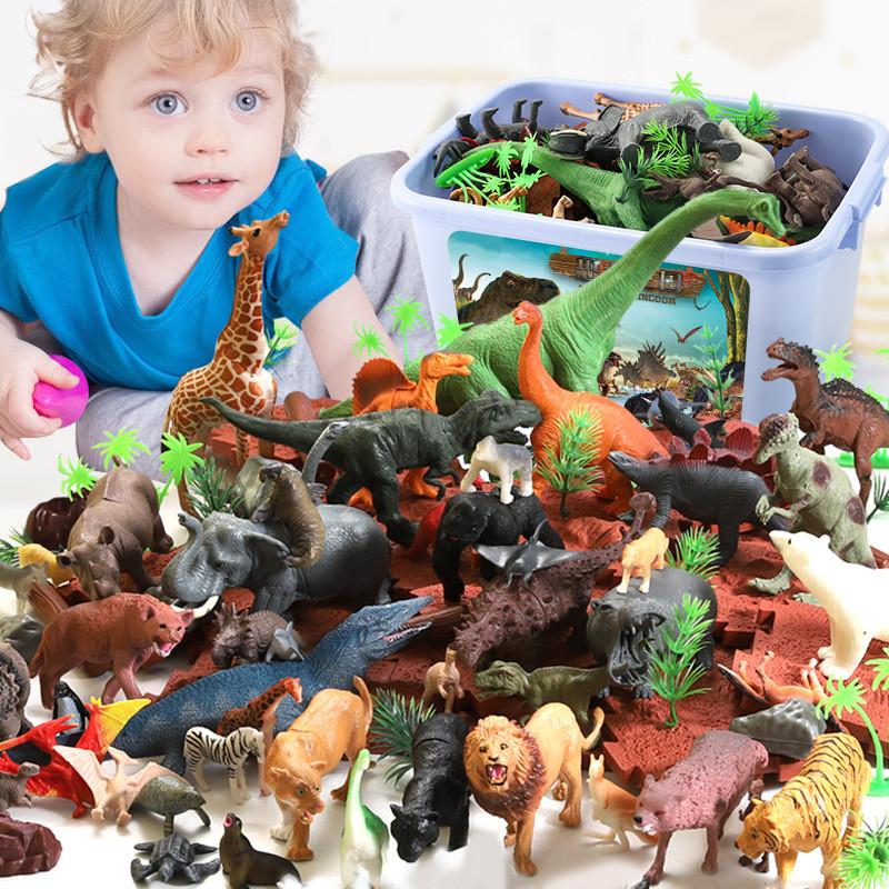 44Pcs Jurassic Dinosaurs Set S - Model Kit Jurassic Park ulasan dan harga