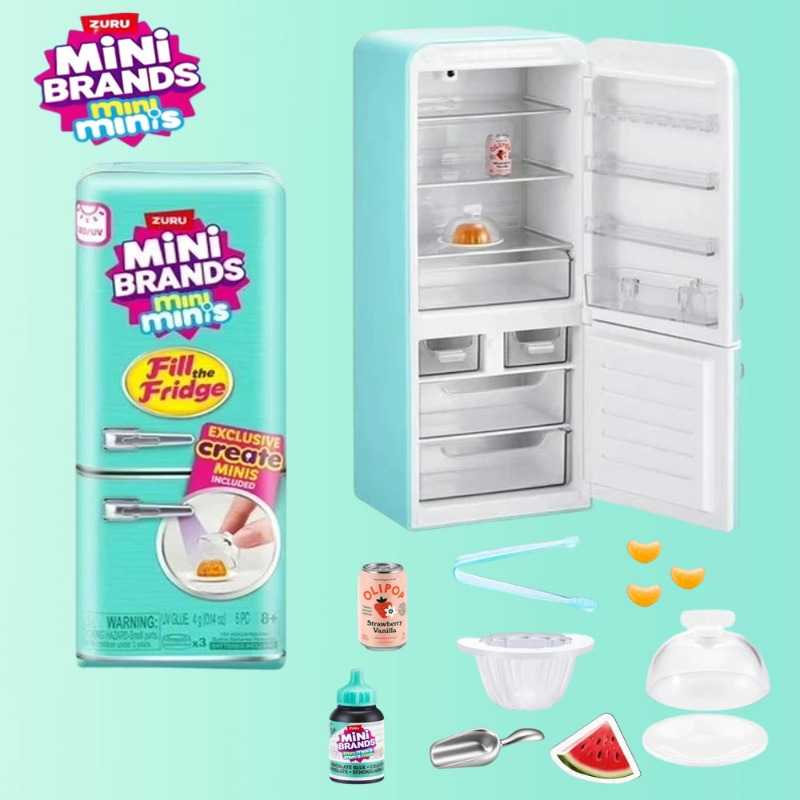 ZURU Mini Brands Mini Fridge S - Model Kitchen Set Pvc ulasan dan harga