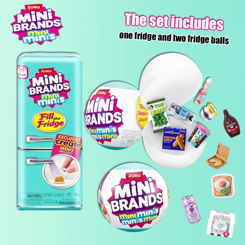 ZURU Mini Brands Mini Fridge S - Model Kitchen Set Pvc ulasan dan harga