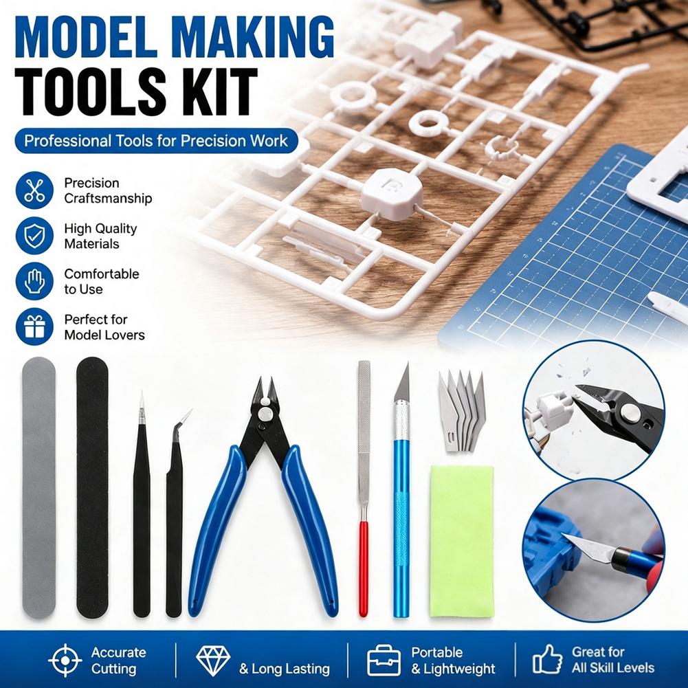 14-Piece Model Craft Tool Kit  - Model Kit Nippers ulasan dan harga