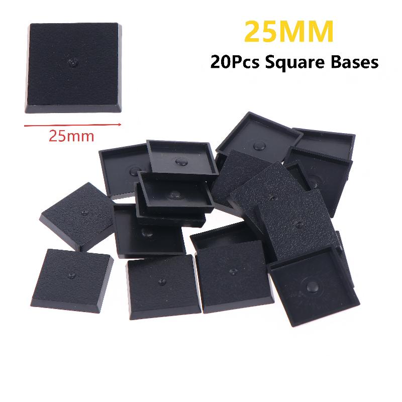 20Pcs 25mm Square Burr-Free Bl - Model Figure Base ulasan dan harga