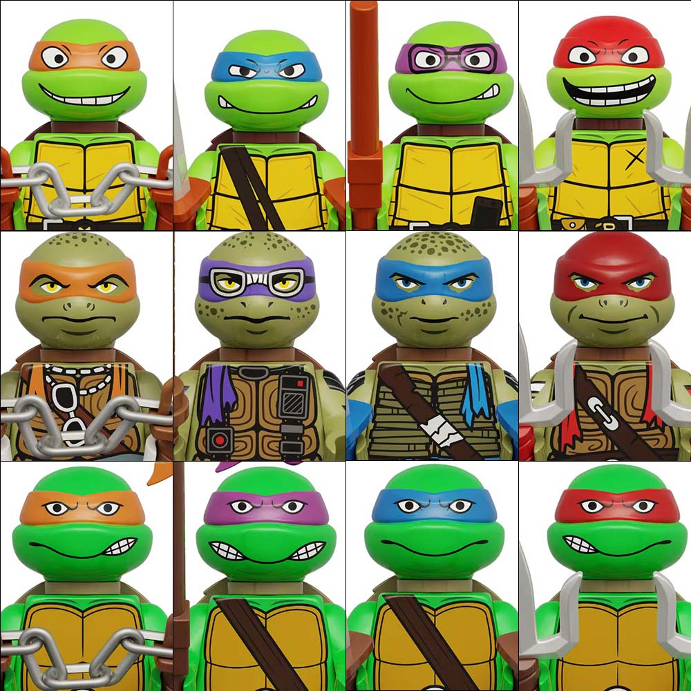 4PCS 8PCS Turtle Movie Ninja M - Model Kit Ninja ulasan dan harga