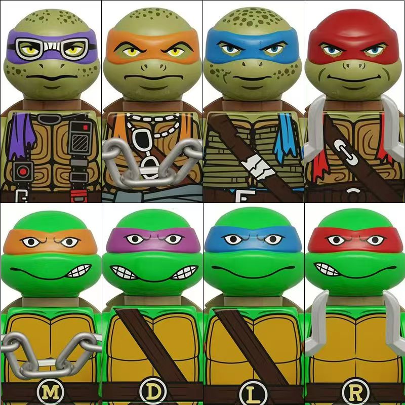 4PCS 8PCS Turtle Movie Ninja M - Model Kit Ninja ulasan dan harga