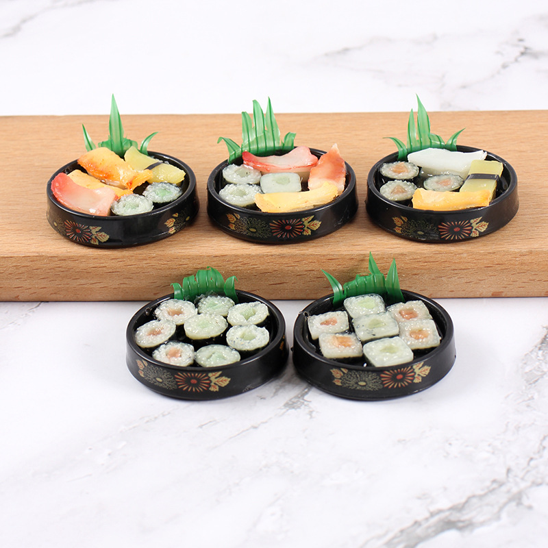 Mini Gold Pattern Sushi Platte - Model Kitchen Set Pvc ulasan dan harga