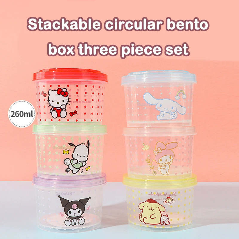 Kitty Bento Box Set 3 Pieces C - Model Kitchen Set Pvc ulasan dan harga