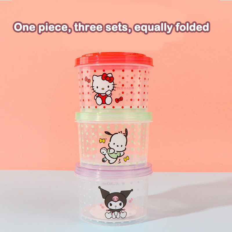 Kitty Bento Box Set 3 Pieces C - Model Kitchen Set Pvc ulasan dan harga